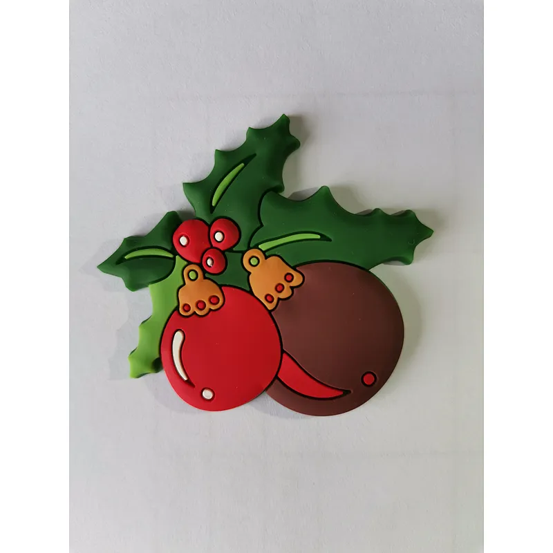Promotional Gift Cartoon Christmas Soft PVC Fridge Magnet Decoration Cute Rubber Magnetic Refrigerator