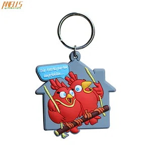 Colorful Design For PVC Keychain Soft Custom Shaped