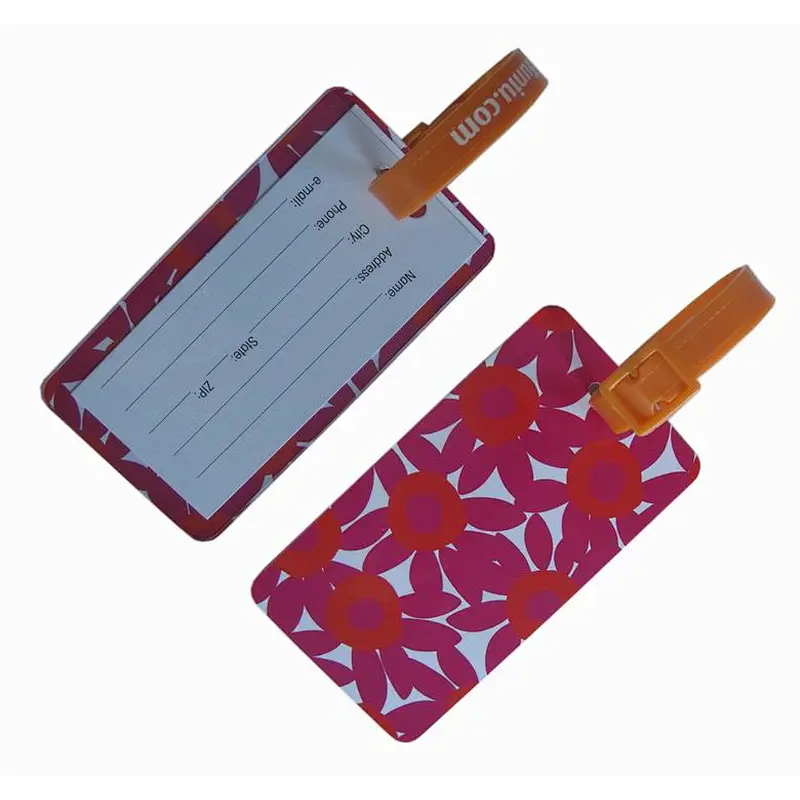 New Style Custom Logo Popular Soft PVC Luggage Tag For Suitcase Bags
