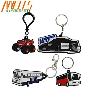 Cartoon Keychain Small Gift Cute Creative PVC Key Ring PVC Key Car Small Pendant Party Gift