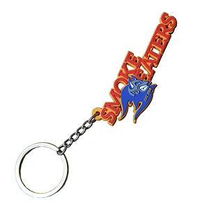 Custom Made Cute Promotional Rubber 2D PVC Keychain