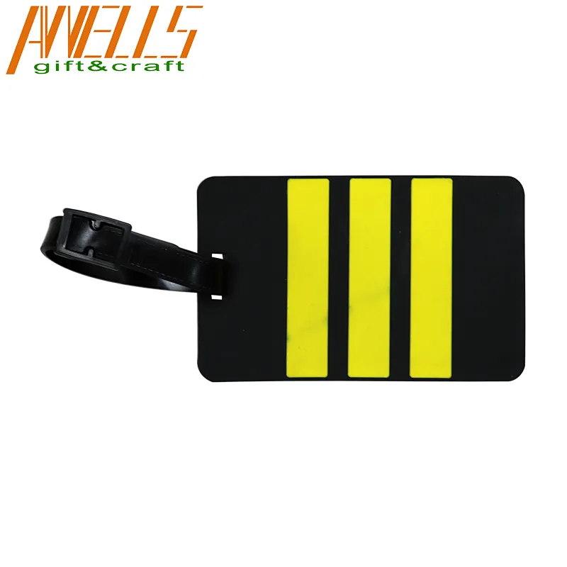 Custom Personality High Quality Silicone PVC Luggage Tag