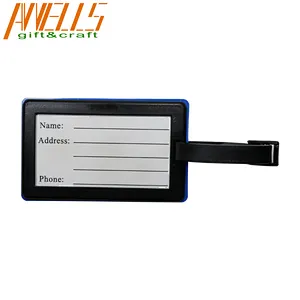 Plastic Custom PVC Luggage Tag Gifts Travel Luggage Suitcase Tags