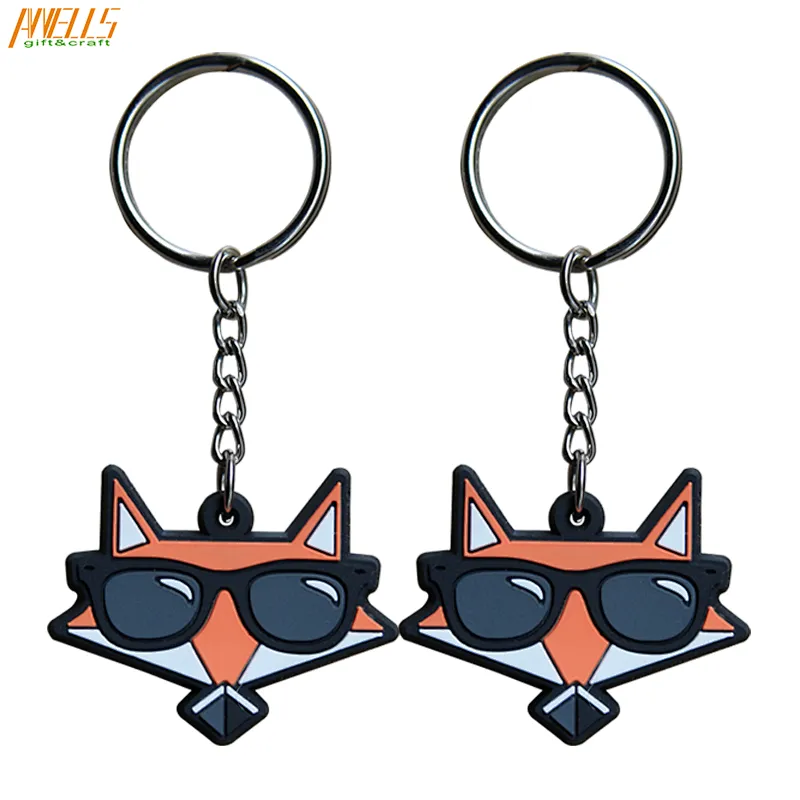 Colorful Design For PVC Keychain Soft Custom Shaped