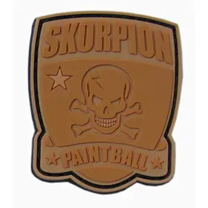 Hook and Loop Sew On PVC Rubber Label Customized Soft 2D PVC Patch