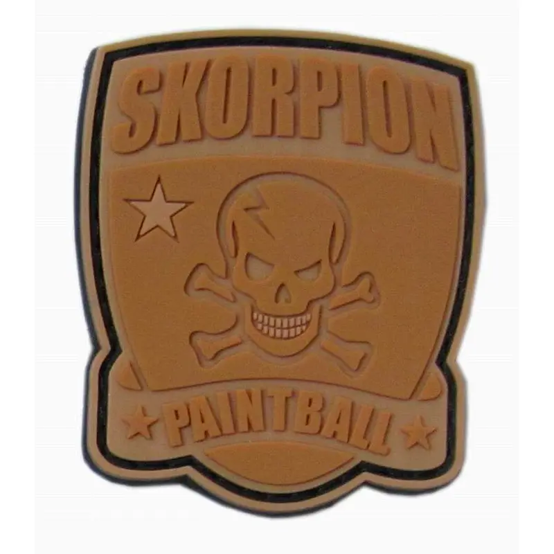 Hook and Loop Sew On PVC Rubber Label Customized Soft 2D PVC Patch