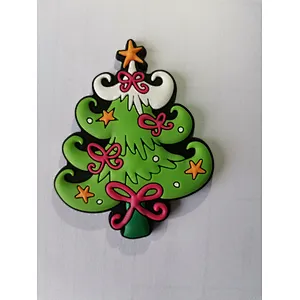 Promotional Gift Cartoon Christmas Soft PVC Fridge Magnet Decoration Cute Rubber Magnetic Refrigerator