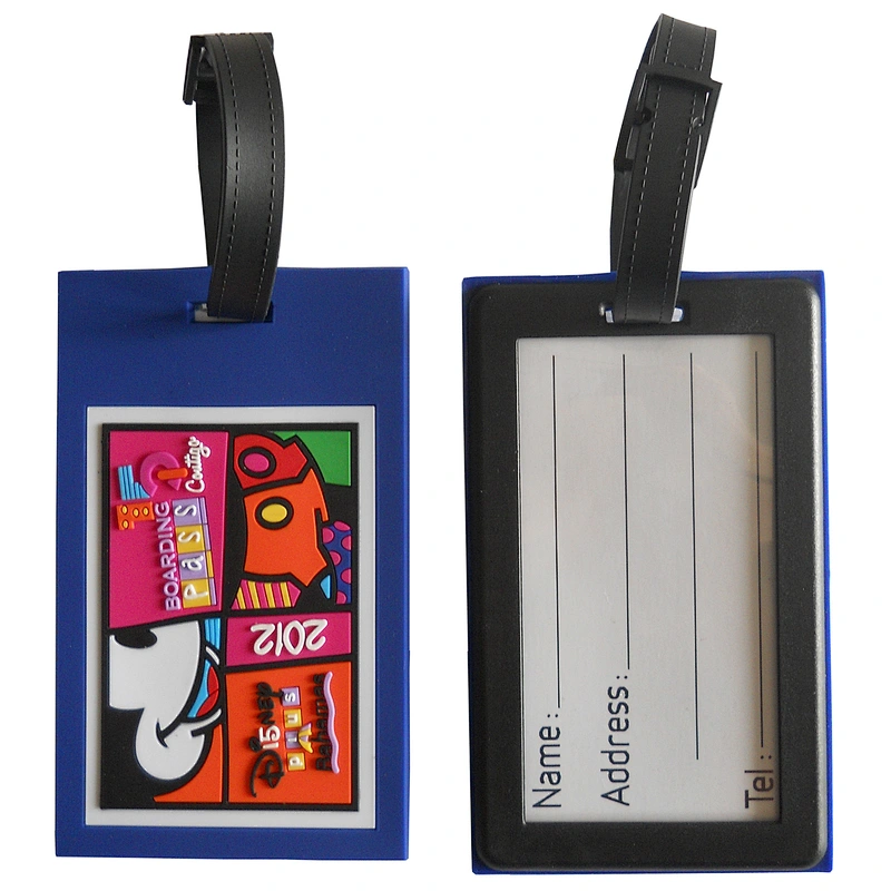 Cruise Bulk Standard Size PVC Luggage Tag,Custom Shenzhen Rubber For Suitcase Luggage Bag Tag