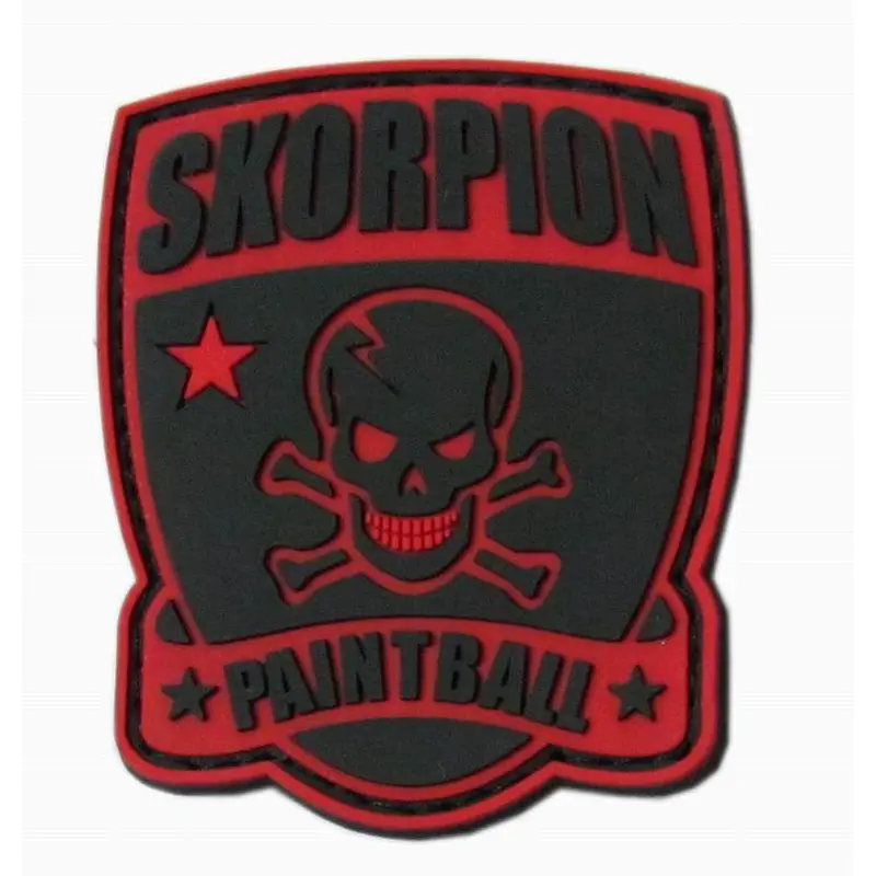 Hook and Loop Sew On PVC Rubber Label Customized Soft 2D PVC Patch
