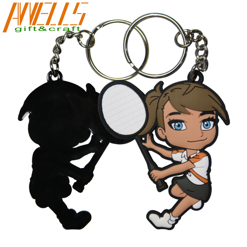custom soft pvc keychain