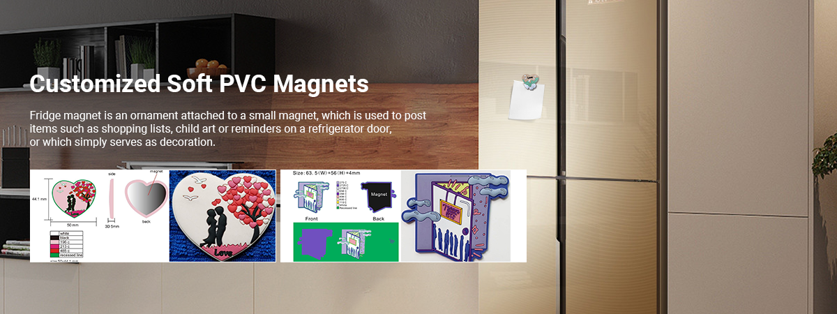 2d pvc fridge magnet