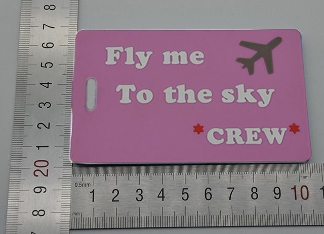 soft rubber luggage tag