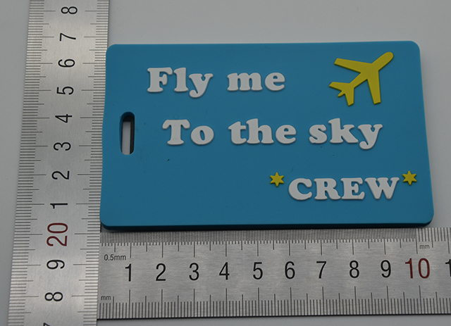 soft rubber luggage tag