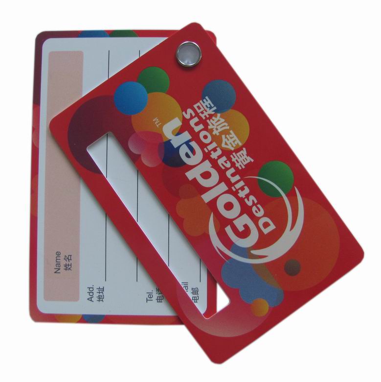 soft pvc travel luggage tag