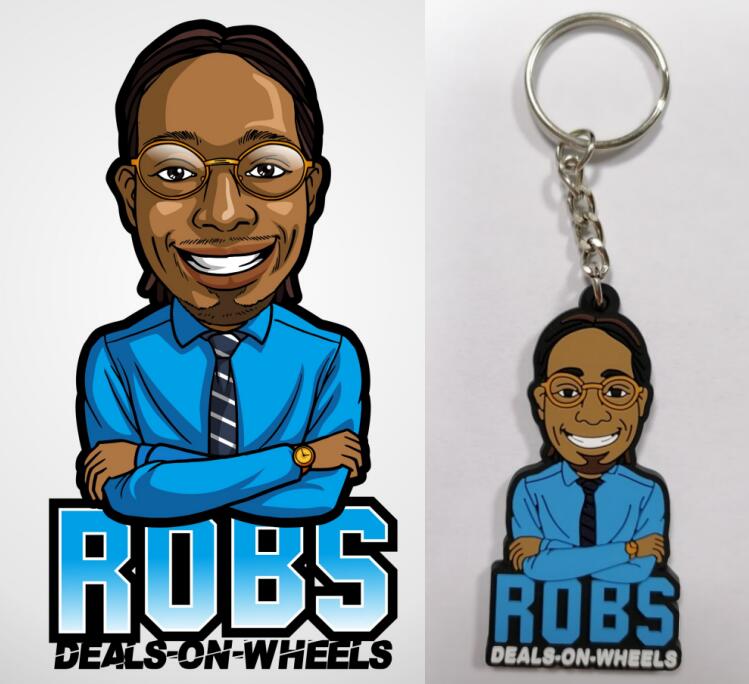 soft 3d custom keychain