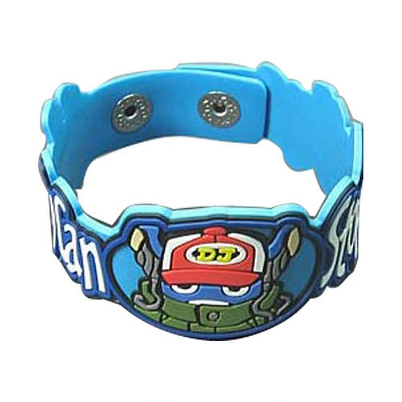 Novel Cartoon Soft pvc Manufacturer Rubber Bracelet