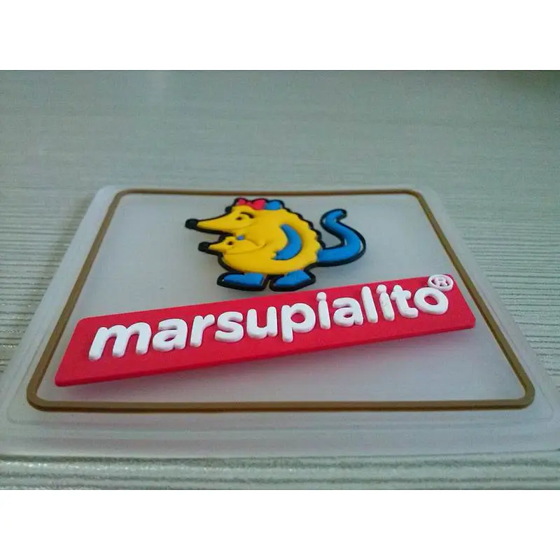 Wholesale Custom 2d pvc Garment Patch Label