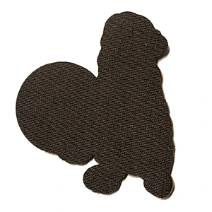 Custom 2D Carton Animal Logo Police Dog Soft Rubber PVC patch