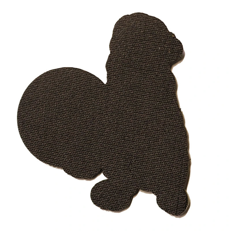 Custom 2D Carton Animal Logo Police Dog Soft Rubber PVC patch
