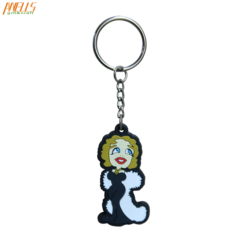 High Quality Soft PVC Key Ring Cartoon Characters PVC Keyring