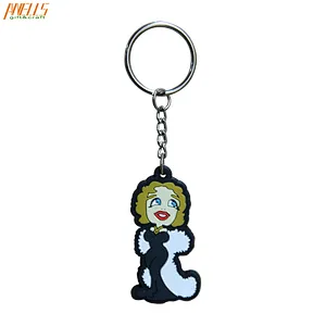 High Quality Soft PVC Key Ring Cartoon Characters PVC Keyring