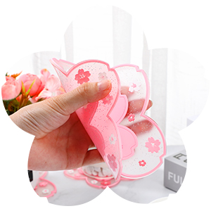 Cherry Blossom Cup PVC Coaster