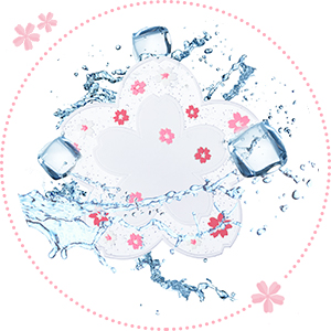 Cherry Blossom Cup PVC Coaster