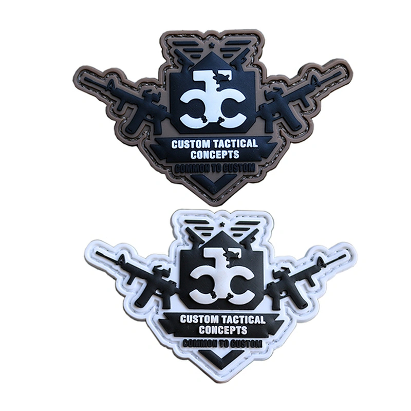 Guns and Letter 2D PVC Patch Appliques Caps Bags Vests Military  Tactical Morale