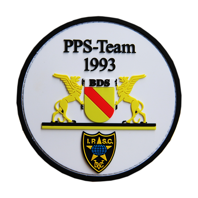 Custom 3D Carton Animal Logo Police Dog  Soft Rubber PVC patch