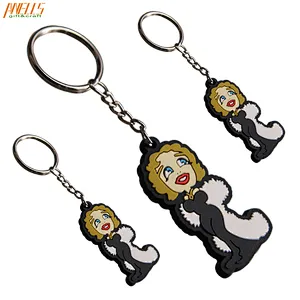 High Quality Soft PVC Key Ring Cartoon Characters PVC Keyring