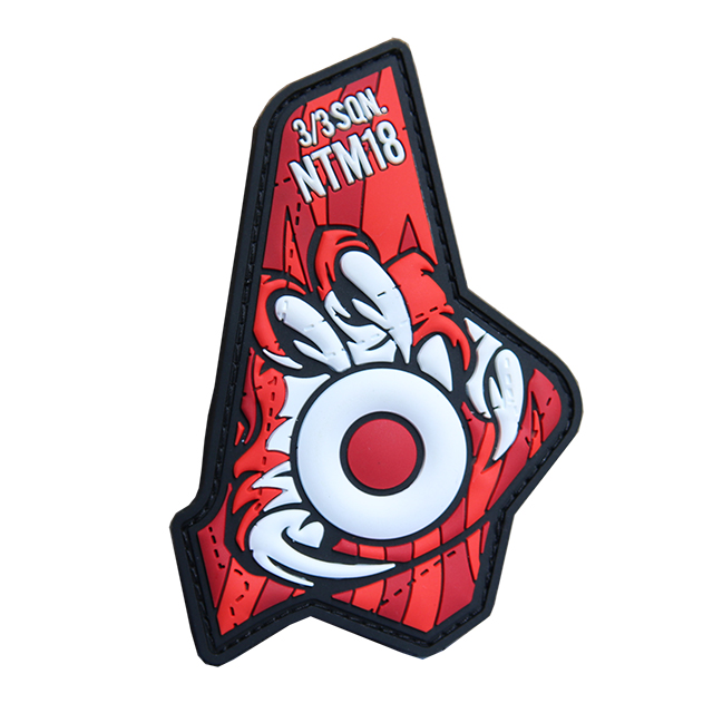 Custom 2D PVC Patch Sew On Soft PVC Rubber Label For Garments