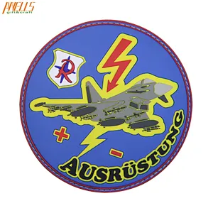 Custom Design Airplane Promotion Soft Rubber PVC Patch Wholesale