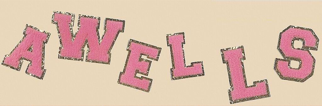 Sequin chenille patch from Awells