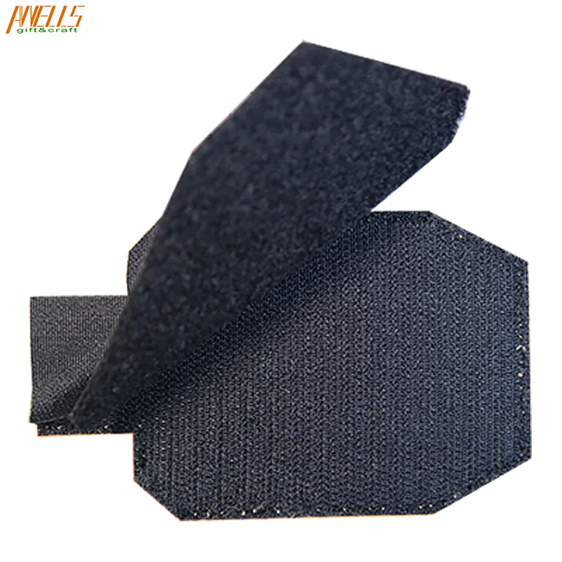 Factory Price Morale Sew On Shield Shape Soft  PVC Rubber Patch Velcro Backing