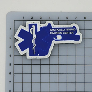 OEM Factory Custom Soft PVC Morale Patch Rubber With Hook and Loop