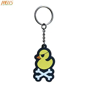 Key Chains Cute Cartoon Logo Key Tag Soft PVC Rubber Keychain For Promotion