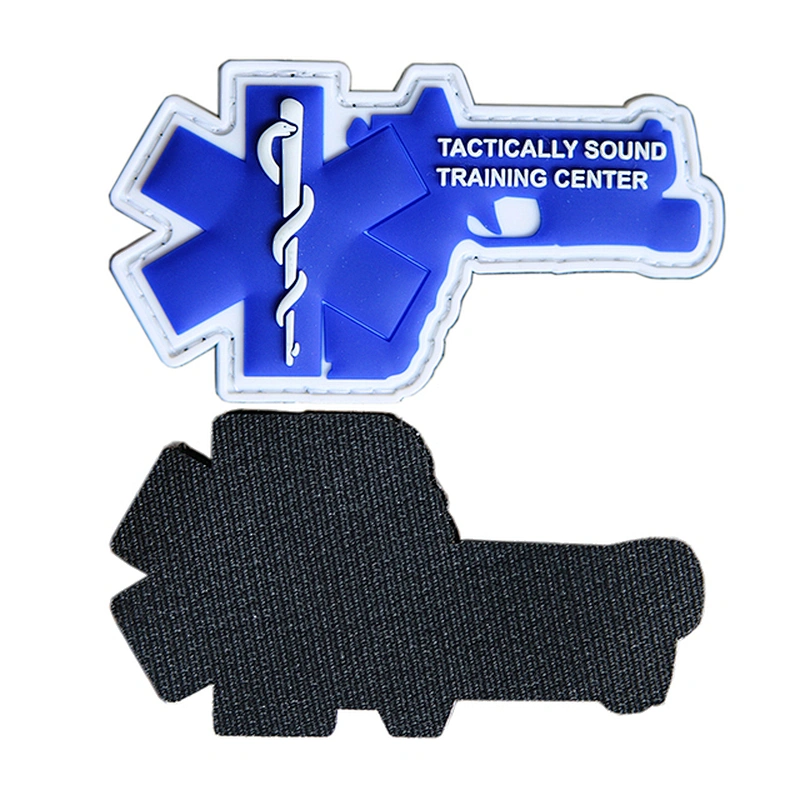 OEM Factory Custom Soft PVC Morale Patch Rubber With Hook and Loop