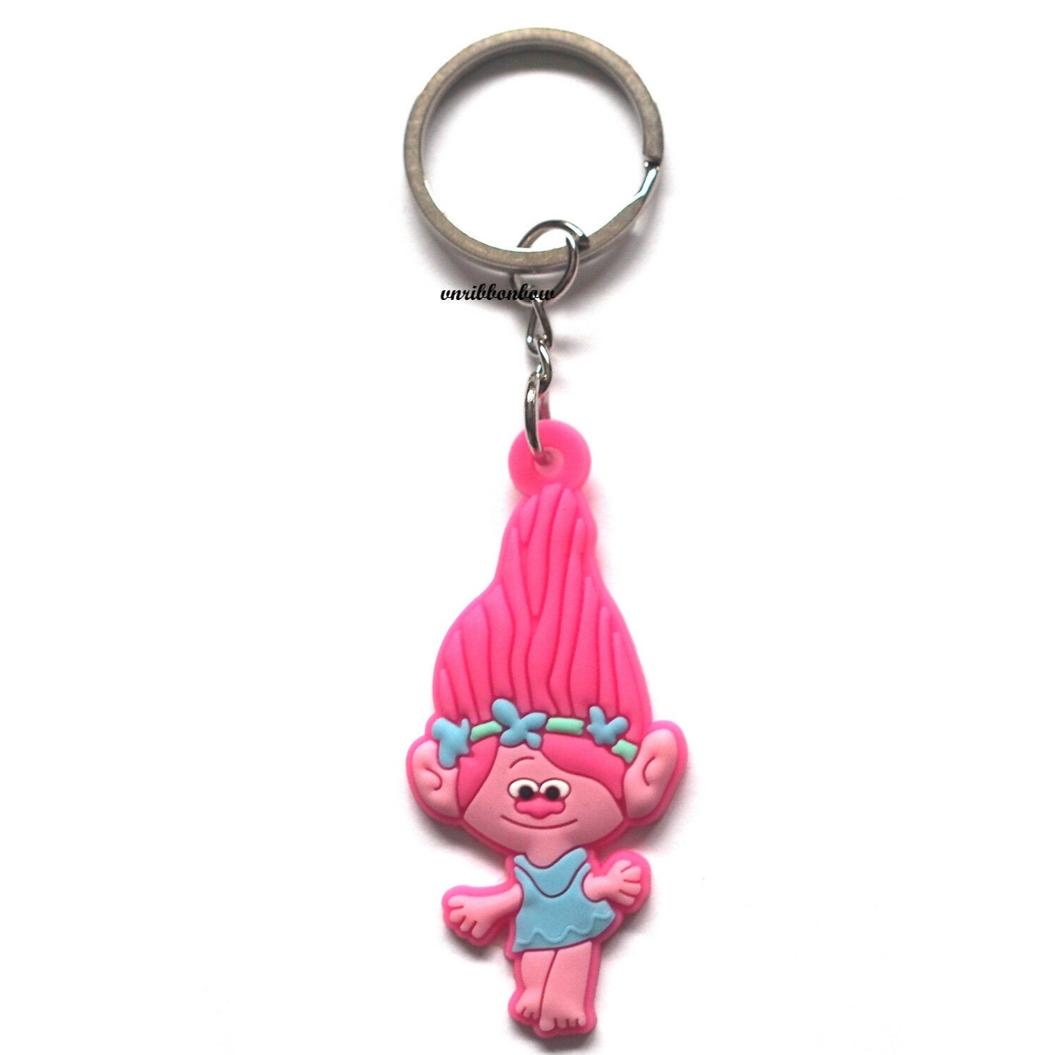 Colorful Design New Cute Princess Poppy Trolls PVC Keychain