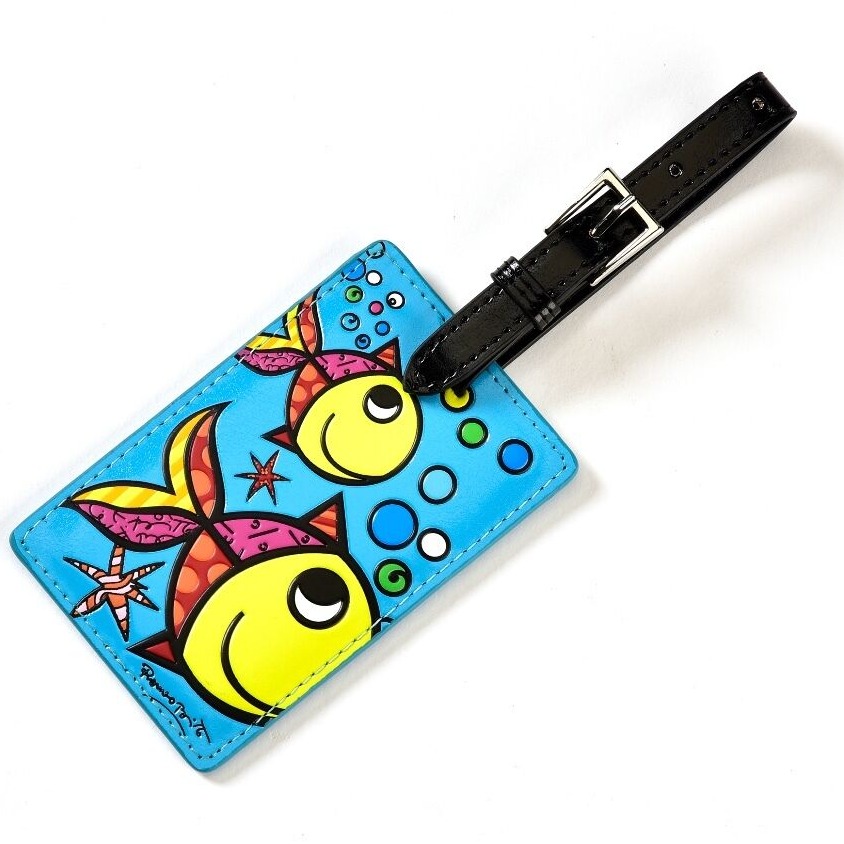 NEW CUTE DESIGN PVC LUGGAGE TAG : DEEPLY IN LOVE ( FISH)