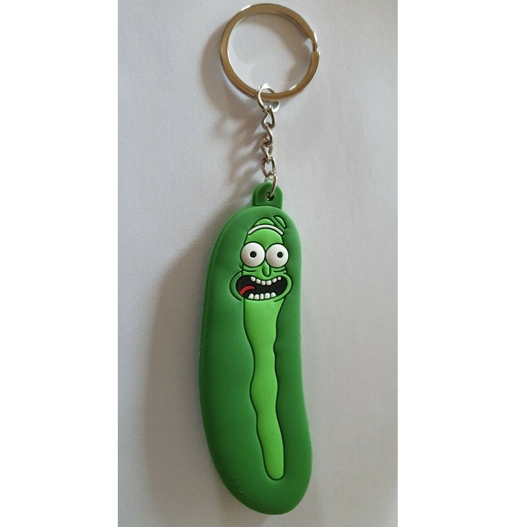 Rick and Morty Keyring PVC Cartoon Rubber Fob Holder