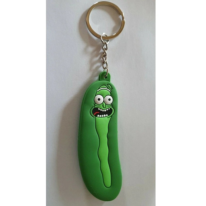 Rick and Morty Keyring PVC Cartoon Rubber Fob Holder