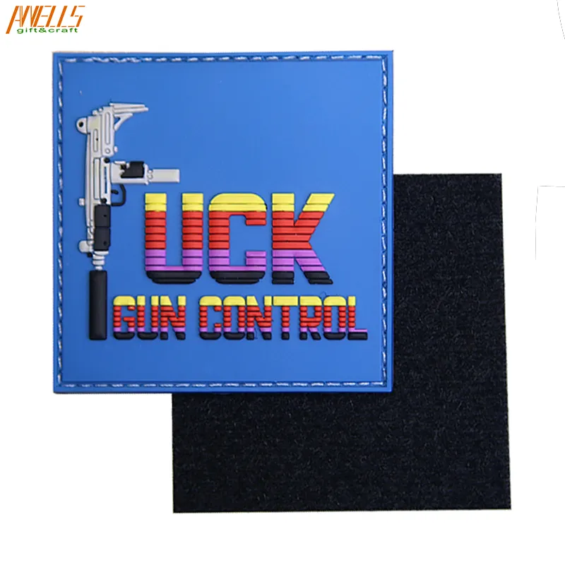 Custom Logo Design OEM 2D Soft Rubber PVC Label Plastic Silicone Patches Logo
