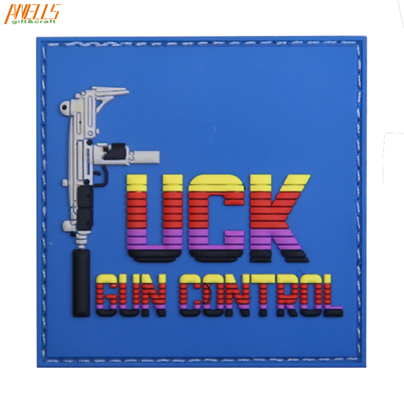 Custom Logo Design OEM 2D Soft Rubber PVC Label Plastic Silicone Patches Logo