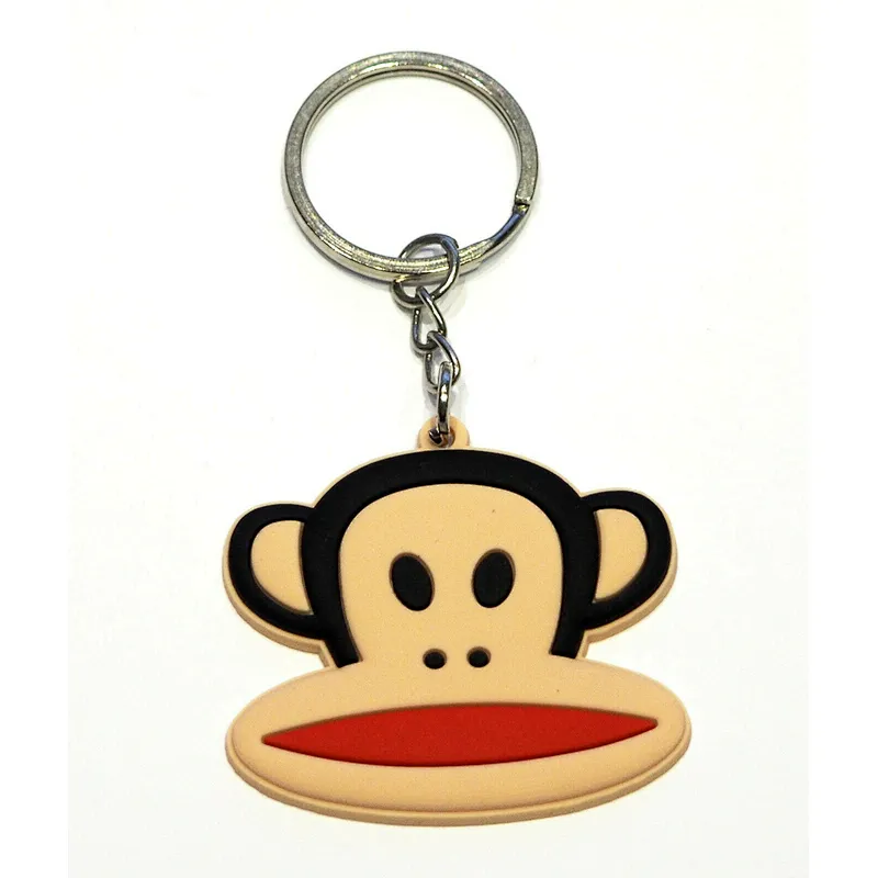 Cartoon Character Monkey Keyring Bagcharm Keychain Zip puller Rubber PVC