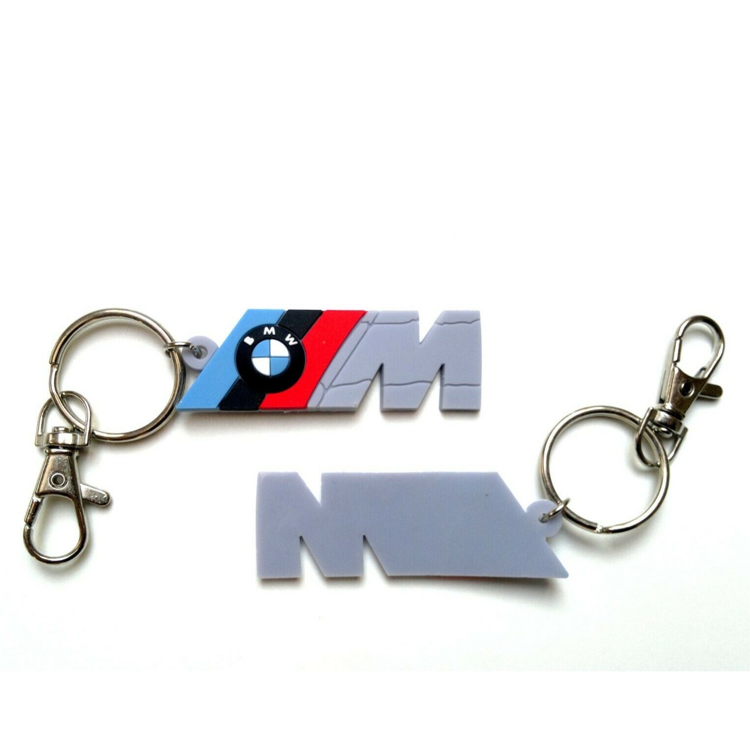 BMW keychain M power logo m3 m5 emblem light PVC keyring