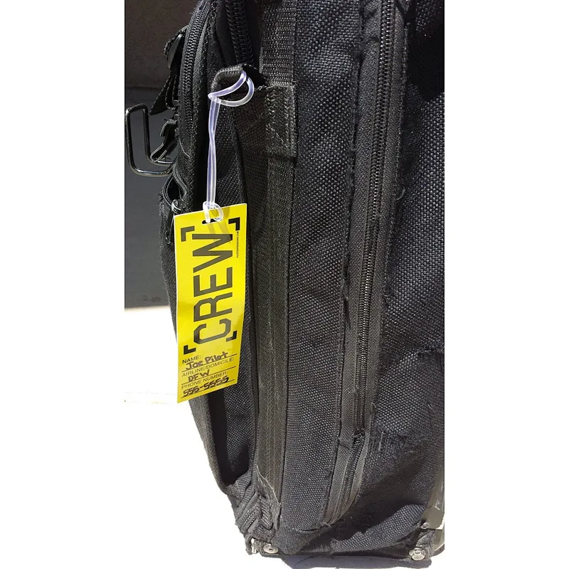 Crew PVC Luggage Tag and Bumper Sticker COMBO! AV8R 