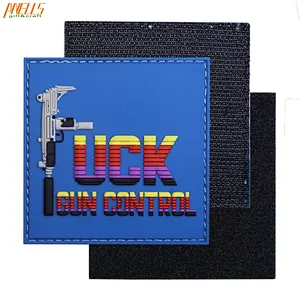 Custom Logo Design OEM 2D Soft Rubber PVC Label Plastic Silicone Patches Logo