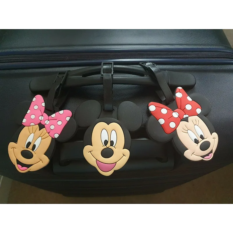 Novelty Travel Rubber Luggage Tag Tags Cartoon Suitcase Bag