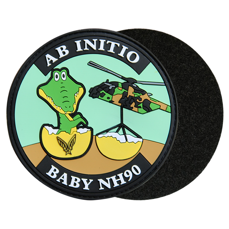 custom embossed 3d army squadron military rubber logo and badges soft pvc us air force patches for sale