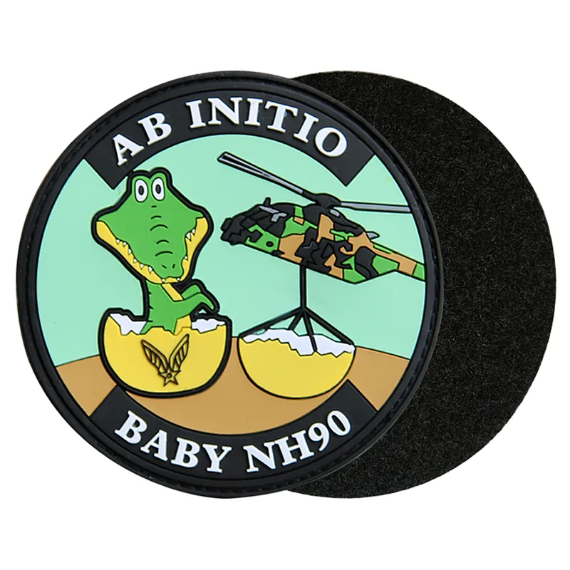 custom embossed 3d army squadron military rubber logo and badges soft pvc us air force patches for sale
